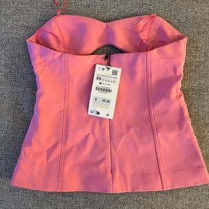 Zara barbie pink top
